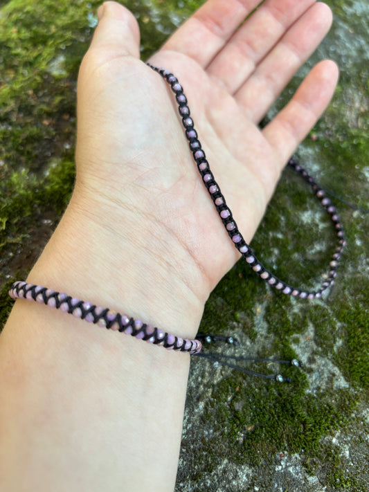 Mielenrauha & Viisaus — Punottu choker fosfosideriitistä