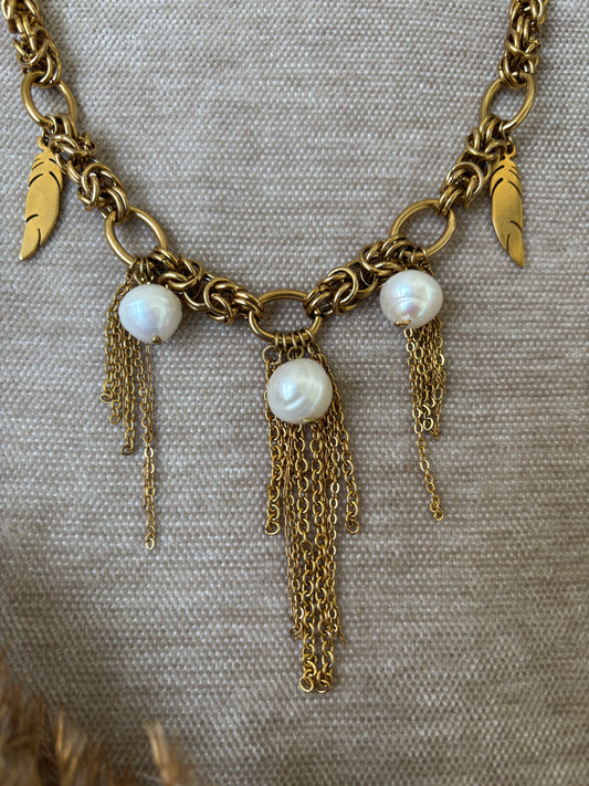 Kullanvärinen Helmi-Ketju