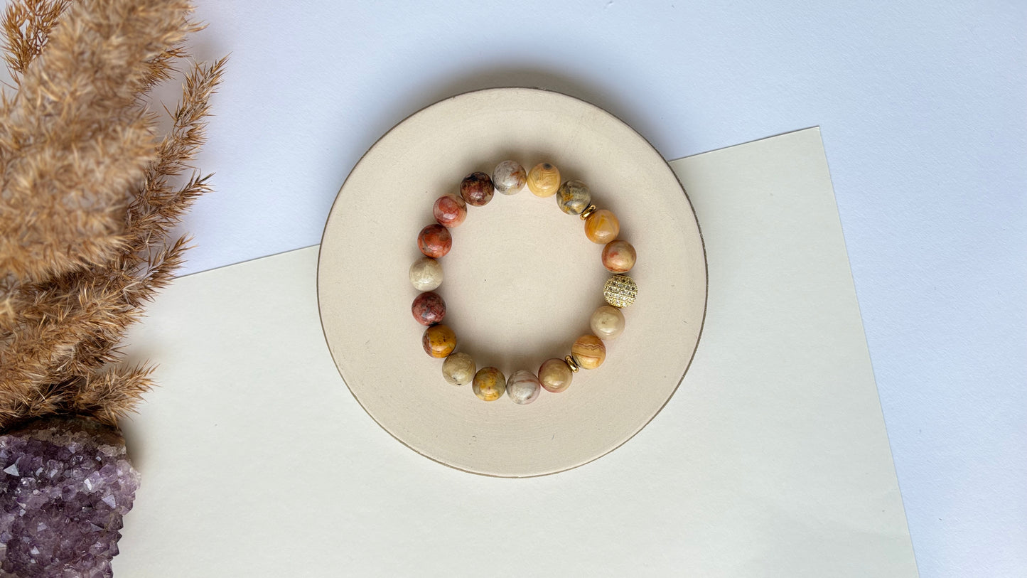 Aavikon Rytmi (Crazy Lace -akaatti 10 mm)