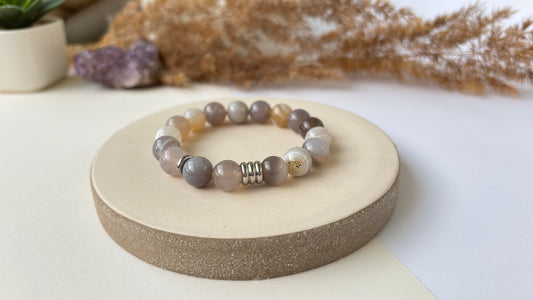 Hiljainen Syvyys (Botswanan akaatti 10 mm)