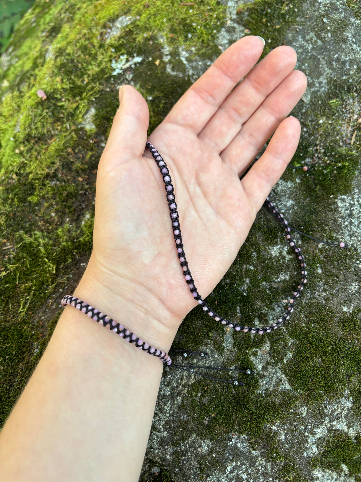 Mielenrauha & Viisaus — Punottu choker fosfosideriitistä