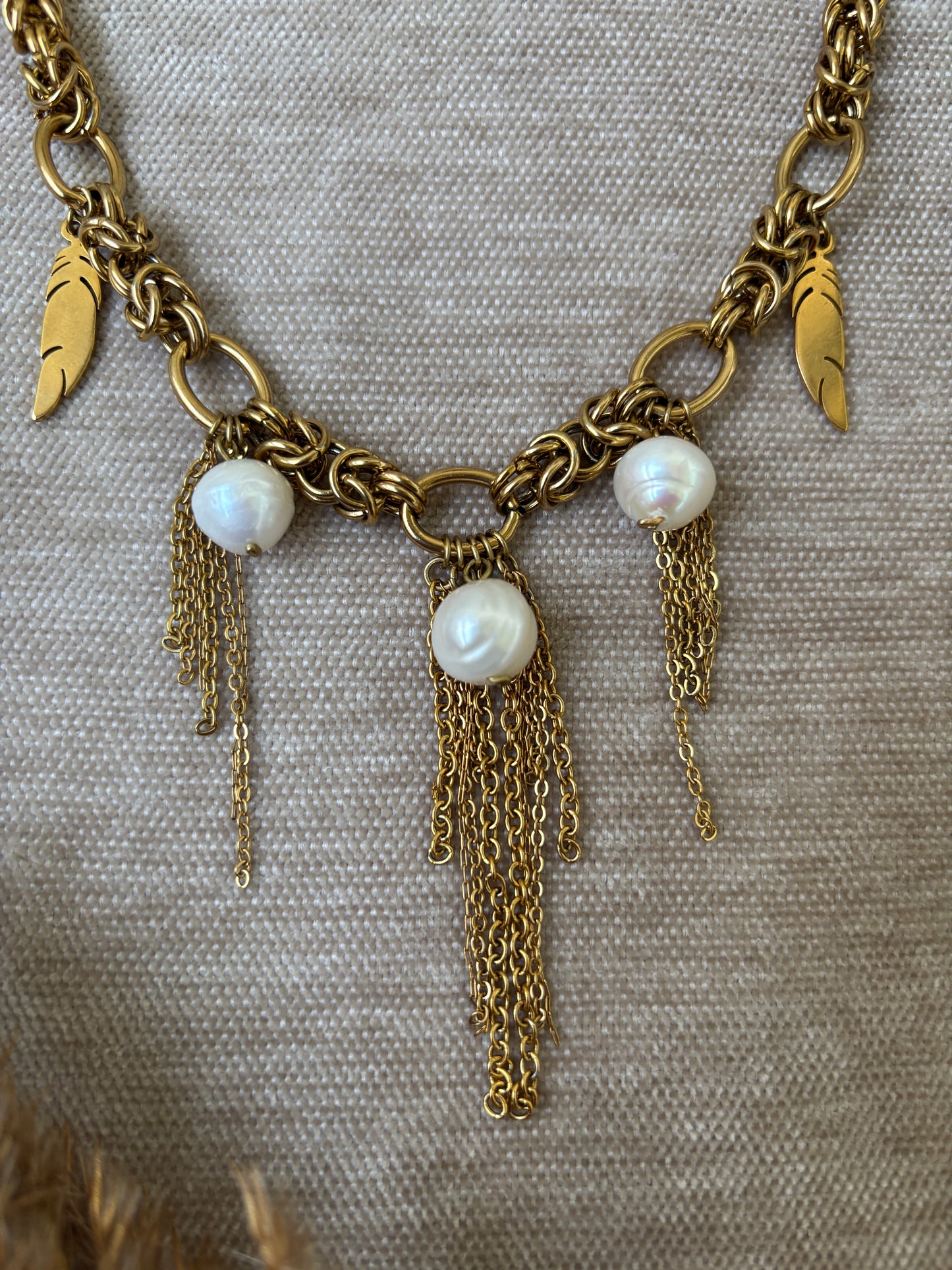 Kullanvärinen Helmi-Ketju