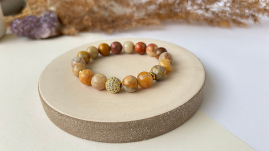 Aavikon Rytmi (Crazy Lace -akaatti 10 mm)